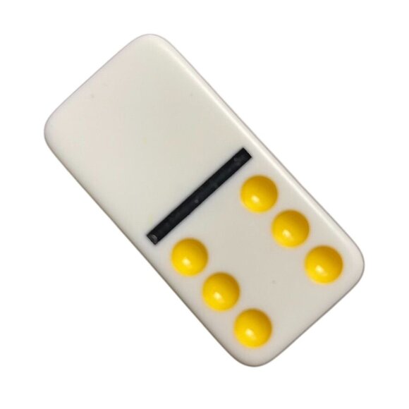 Double Twelve Dominoes Replacement Tile 0 6 Color Dot mq - Picture 2 of 3